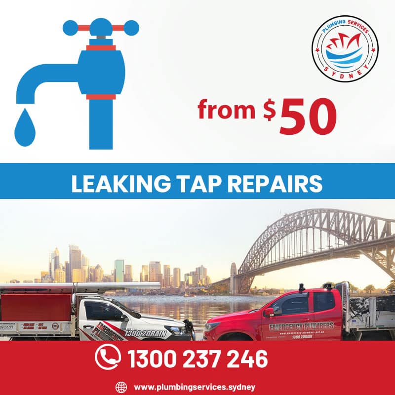 image presents plumber sydney leaking tap repairs