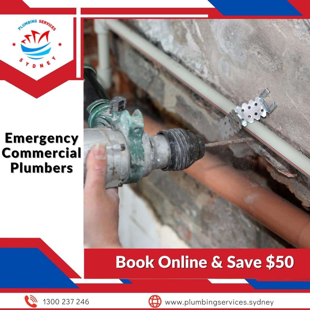 Image presents commercial plumbers on Emergency Commercial Plumber